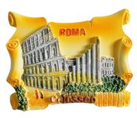 Colosseo Roma Italia - Imán para nevera, recuerdo turístico, decoración de nevera, colección 3D Craft