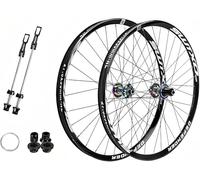 Colour,26inch,Juego De Ruedas para Bicicleta De Montaña 26 27,5 Pulgadas, Rueda Delantera 2 Rueda Trasera 4 Rodamientos 6 Soporte De Buje Libre Garra 7/8/9/10/11/12 Velocidades