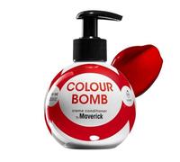 Colour Bomb - Acondicionador de color para el cabello de 250 ml, brillo y brillo vivos, suavizante y nutritivo, sin mezcla, vegano, sin amoniaco ni peróxido (Fire Red)