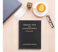 Colour Book - Pantalla optométrica de 38 piezas para detección de daltonismo, incluye placas de deficiencia rojo-verde y azul-amarillo, compatible con