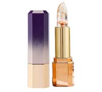 Colour Changing Crystal Jelly Lip Balm,PH Color Changing Lip Balm Clear Flower Jelly Lipstick,Transparent Flower Jelly Colour Lip Gloss With Magic Temperature.60g (C)