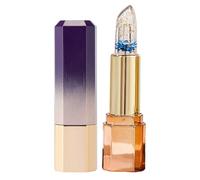 Colour Changing Crystal Jelly Lip Balm,PH Color Changing Lip Balm Clear Flower Jelly Lipstick,Transparent Flower Jelly Colour Lip Gloss With Magic Temperature.60g (B)