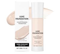 Colour Changing Foundation | 2Pack Color Changing Makeup Base Moisturizing Liquid Foundation | 30ml Face Buildable Primers | Long-lasting Natural Finish Brighten Tone Beauty, Naturally, Non-Greasy