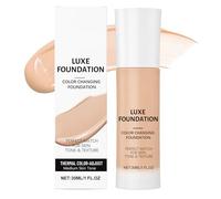 Colour Changing Foundation | 2Pack Color Changing Makeup Base Moisturizing Liquid Foundation | 30ml Face Buildable Primers | Long-lasting Natural Finish Brighten Tone Beauty, Naturally, Non-Greasy