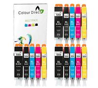 Colour Direct PGI-550XL CLI-551XL Reemplazo de Cartuchos de Tinta compatibles para Canon MG5650 MG6450 IP7250 MX814 iX6850 MG5550 IP7200 MG5600 MX920 MG5400 MG6450 MG7500 MX725-3 Juegos