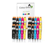 Colour Direct PGI-570XL CLI-571XL Reemplazo de Cartuchos de Tinta compatibles para Canon 570XL 571XL S5051 TS5050 TS5050 MG6851 MG5751 MG6850 TS6050 MG5753 MG6852 TS5053 TS6051-4 Juegos