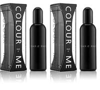 Colour Me Black - Fragancia para hombres - Eau de Parfum de 90ml, por Milton-Lloyd (Paquete de 2)