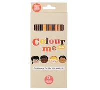 Colour Me Kids® Lápices de tono de piel, 12 colores inclusivos, no tóxicos elegidos por los niños, crayones de colores inspirados en la diversidad, diseñados en Sudáfrica