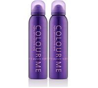 COLOUR ME Purple - Fragrance for Women - 150ml Body Spray, by Milton-Lloyd (Paquete de 2)