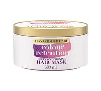 OGX Colour Care Colour Retention Deep Conditioning Hair Mask (1x300 ml), mascarilla pelo para prolongar el color del cabello, nutre y repara el pelo tratado con tinte