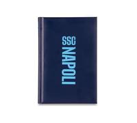 Colourbook Agenda escolar SSC Nápoles de 12 meses, pasión y organización para el año escolar 2025 2026, fabricada en Italia con pegatinas, licencia oficial SSCN Logo