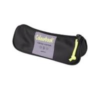 Colourbook Estuche 1 cremallera - Satin Estuche casual fabricado en poliéster en colores fluorescentes. Cremallera y cordón a contraste y logotipo en la parte delantera. (Negro), Negro
