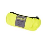 Colourbook Estuche 1 cremallera - Satin Estuche casual fabricado en poliéster en colores fluorescentes. Cremallera y cordón en contraste y logotipo en la parte delantera. (Amarillo), amarillo