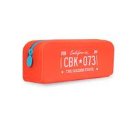 Colourbook Goommy - Estuche formato bolsita silicona blanda, Rojo Llama, Estuche