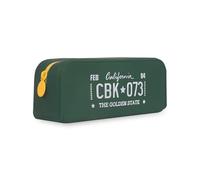 Colourbook Goommy - Estuche formato bolsita silicona blanda, verde botella, Estuche