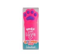 Colourbook Goommy Paw - Estuche portalápices 2 en 1, Silicona Suave, portalápices de Mesa (Fucsia)