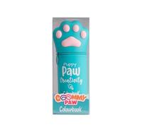 Colourbook Goommy Paw - Estuche portalápices 2 en 1, Silicona Suave, portalápices de Mesa (Turquesa)