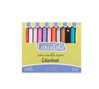 Colourbook - Juego de 12 bolígrafos de gel borrables recargables, goma semiférica, punta de 0,7 mm de diámetro (Color Mix)
