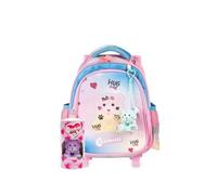Colourbook - Mochila de guardería con ruedas Coccolotti, mochila con ruedas, contiene un micolotto Love&Tell, mango extensible, dimensiones 38 x 25 x 12, oficial Licensee, Love Rosa, Medio, informal
