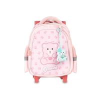 Colourbook - Mochila de guardería con ruedas Coccolotti, mochila con ruedas, contiene un micolotto Love&Tell, mango extensible, dimensiones 38 x 25 x 12, oficial Licensee, Classic Rosa, M, Casual