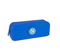 Colourbook Napoli - Estuche portalápices de suave silicona, cierre de cremallera, formato 19,5 x 7 x 5,5 cm, azul, turquesa, suave y monocromático