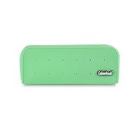 Colourbook Pin It - Estuche para lápices (Silicona, 19,5 x 7 x 5,5 cm), diseño de Cremallera, Color Negro, Verde, Moderno