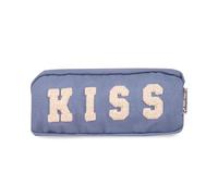 Colourbook Woolly - Estuche portalápices, tejido suave, cierre con cremallera, Kiss, Casual