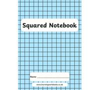 Coloured 10mm Squared Notebook 1 - ideal for maths, science and engineering subjects