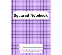 Coloured 10mm Squared Notebook 2 - ideal for maths, science and engineering subjects