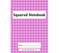 Coloured 10mm Squared Notebook 5 - ideal for maths, science and engineering subjects