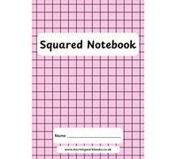 Coloured 10mm Squared Notebook 6 - ideal for maths, science and engineering subjects