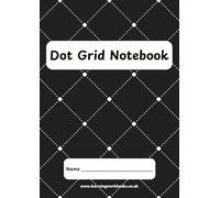 Coloured 6mm Grey Dot Grid Notebook 1 - ideal for maths, science, engineering and art subjects