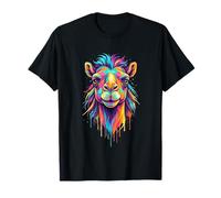 Colourful Cool Camel Head in Vivid Shades Artistic Designed Camiseta