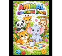 Colourful jungle Animal: Fun colouring book for Aged 8 to 12: Easy and fun colouring Pages for Toddlers and schoolers aged 8 to 12