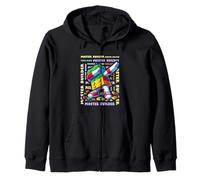 Colourful Master Builder Dabbing Blocks Bricks Builder Sudadera con Capucha