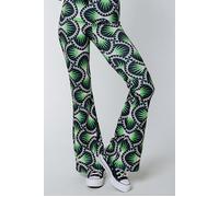 Colourful Rebel Graphic Peached Extra Flare Pants Bright Green Talla: S | Pantalones Outlet | Mujer | Verde
