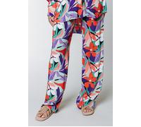 Colourful Rebel Melody Big Flower Straight Pants Multicolor Talla: S | Pantalones rectos Outlet | Mujer |