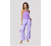 Colourful Rebel Wende Uni Low Waist Pants Pastel Lilac Talla: S | Pantalones Rectos Outlet | Mujer | Púrpura