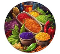 Colourful Spices 1000 Pieces Jigsaw Puzzles For Adults Challenging Game Stress Relieving Entertainment Exercise The Memory of The Brain for Men, Women, Elders, Seniors 1000pcs (67.5x67.5cm)
