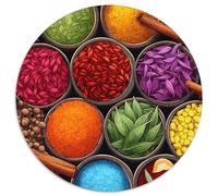 Colourful Spices 1000 Pieces Jigsaw Puzzles For Adults Family Challenge Toys Stress Relieving Entertainment Exercise The Memory of The Brain for Adults and Kids, Age 12 Years Up 1000pcs (67.5x67.5cm)