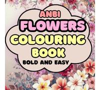 colouring book cute flowers
