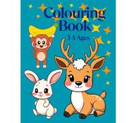 Colouring book for kids - simple & big designs: Color Birds, animal, beautiful flowers, & fruits, colouring activity for ages 3-5
