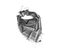 COLOURLINX Bufanda unisex de algodón militar del desierto Shemagh táctica desierto Keffiyeh bufanda para la cabeza y el cuello, bufanda árabe, Blanco Y Negro, 42" x 42"