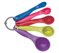 Colourworks 5 cucharas para medir alimentos, plástico duradero, resis