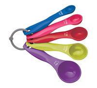 Colourworks 5 Cucharas para Medir Alimentos, Plástico Duradero, Resistente a las Manchas y Apto para Lavavajillas, Multicolor