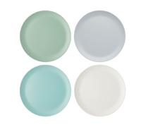 Colourworks platos llanos de melamina, 28 cm, multicolor, juego de 4 p