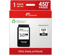 ColoWorld Cartucho de Tinta Negra PG-545XL Alta Capacidad (450 páginas) - Compatible con Canon Pixma TS3351 TS3451 MX495 TR4551 TR4550 TS3450 TS3350 MG2550s TS3150 MG3050