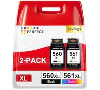ColoWorld PG-560XL CL -561XL Multipack de Cartuchos de Impresora para Canon 560 561 560XL 561XL Cartuchos para Canon Pixma TS5350 TS5351 TS5352 TS5353 TS7450 TS7451 TS5351i TS5350a TS7450i TS7451i
