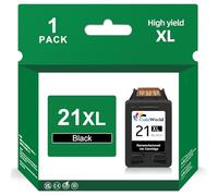 ColoWorld Remanufacturados 21 XL Negro Cartuchos de Tinta para HP 21XL para HP Deskjet F2120 F2280 F380 F390 F4180 F335 F375 F4190 D2360 D1460 D1470 D2460 PSC 1410 1415 Officejet 4315 4355 Impresoras