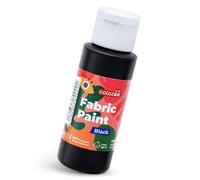 colozoo Pintura textil negra 60ml lavable a máquina alta cobertura